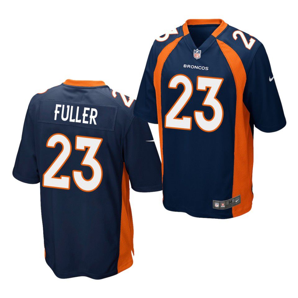 Men Denver Broncos 23 Kyle Fuller Nike Blue Game NFL Jersey
